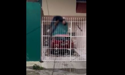 Imágenes fuertes: muere ladrón empalado en portón de vivienda en Campeche (video)