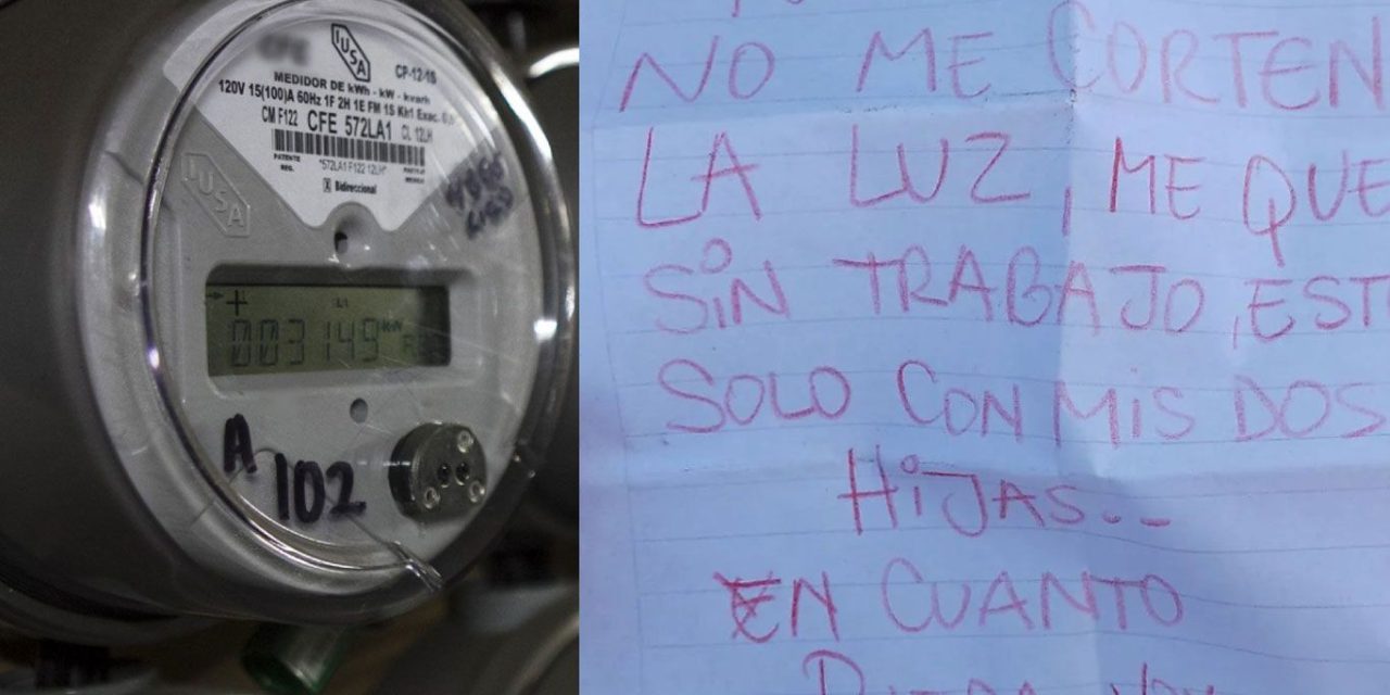 Me quedé sin trabajo: padre soltero pide que no le corten la luz