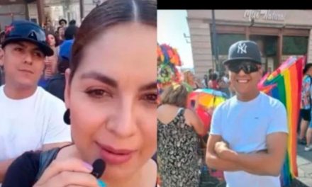 Mi esposo es homofóbico: Saltillense lleva a su esposo a marcha gay y se hace viral (video)