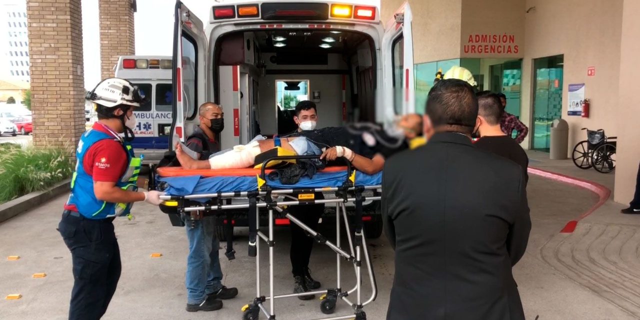 Prensa le destruye pierna a trabajador en Ramos Arizpe