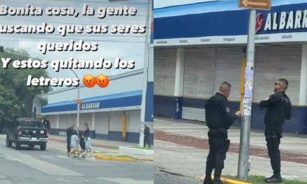 Policías retiran fichas de desaparecidos, en Guadalajara (video)