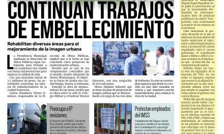Portada Región Fronteriza [1 de julio de 2022] Continúan trabajos de embellecimiento de Acuña; DIF cierra registro para programas sociales