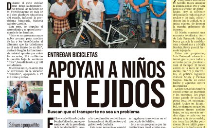 Portada Región Fronteriza [4 de julio de 2022] Apoyan a niños en ejidos de Acuña; Licitan obra del bulevar Adolfo López Mateos y más…