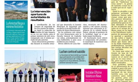 Portada Región Fronteriza [24 de julio de 2022] A la baja los delitos en Acuña; CTM legitimó contrato en Caterpillar y más…