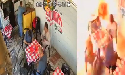 Video: Siete lesionados tras flamazo en negocio de comida en Gómez Palacio