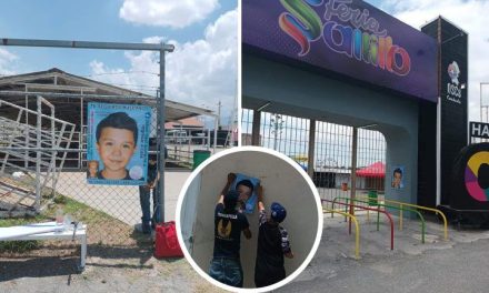 Colocan carteles en busca de Johan Gael en la Expo Feria Saltillo 2022