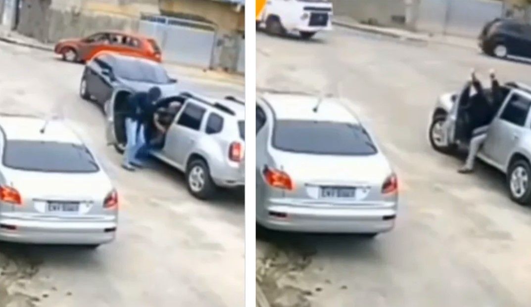 Ratero tiene un inconveniente al robar un auto… ¡no sabe manejarlo!