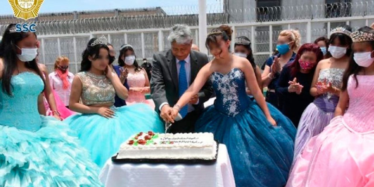 Celebran sus 15 años hijas de reclusas en Santa Martha Acatitla