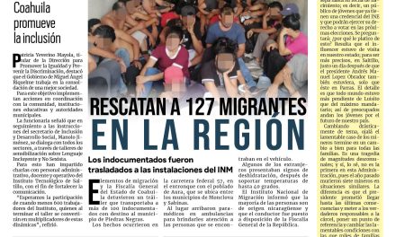 Portada Región Centro [14 de agosto de 2022] Rescatan a 127 migrantes en la en la carretera 57; y más…..