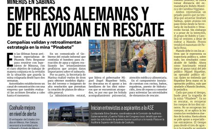 Portada Región Centro [18 de agosto de 2022] Empresas alemanas y de EU ayudan en rescate; Detienen a sujeto que apuñaló a su sobrino en Frontera; y más…