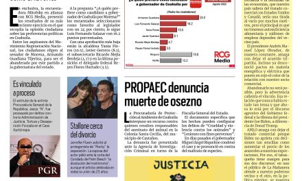 Portada Región Centro [25 de agosto de 2022] PROPAEC denuncia muerte de osezno; liderea Guadiana interna de Morena rumbo al 2023, en Coahuila; y más…