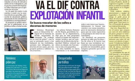 Portada Región Fronteriza [08 de agosto de 2022] Va el DIF contra explotación infantil; Lista, obra de modernización y más…