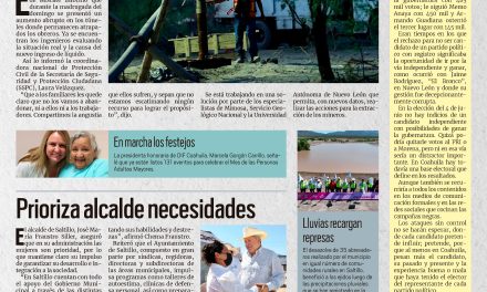 Portada RCG MEDIA [15 de agosto de 2022] Se presenta entrada súbita de agua; Prioriza alcalde necesidades y más…