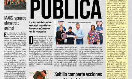 Portada RCG MEDIA [24 de agosto de 2022] Refuerza MARS Seguridad Pública con Academia Regional; Saltillo comparte prácticas de cuidado del agua; y más….