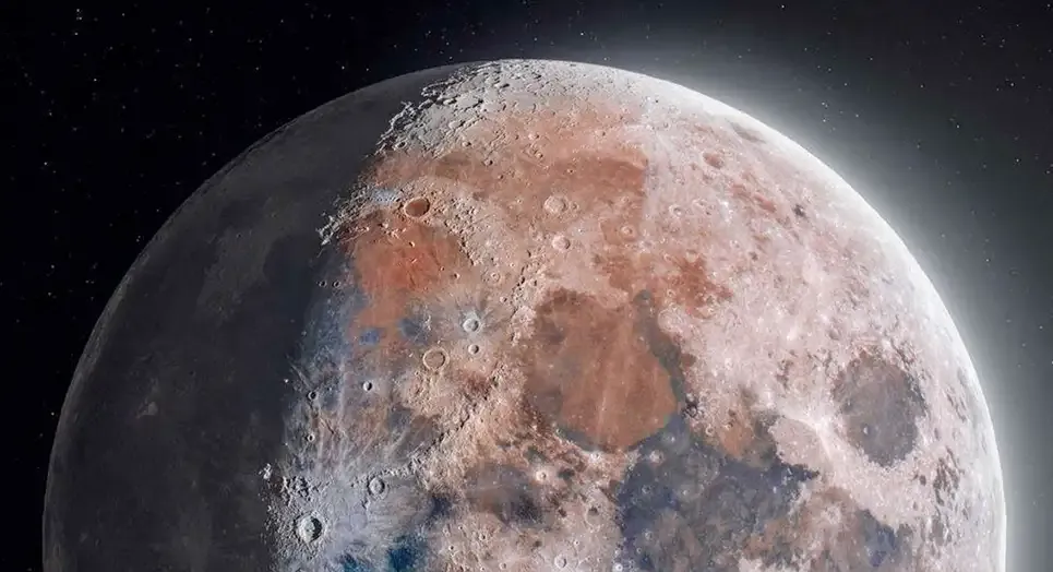¿De qué color es la luna? Comparten la foto con resolución más alta y sorprenden tonalidades ocultas