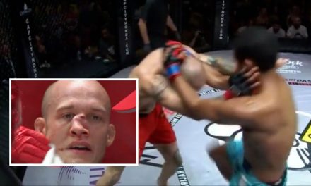 Brutal golpiza a peleador de MMA le desfigura la nariz (video)