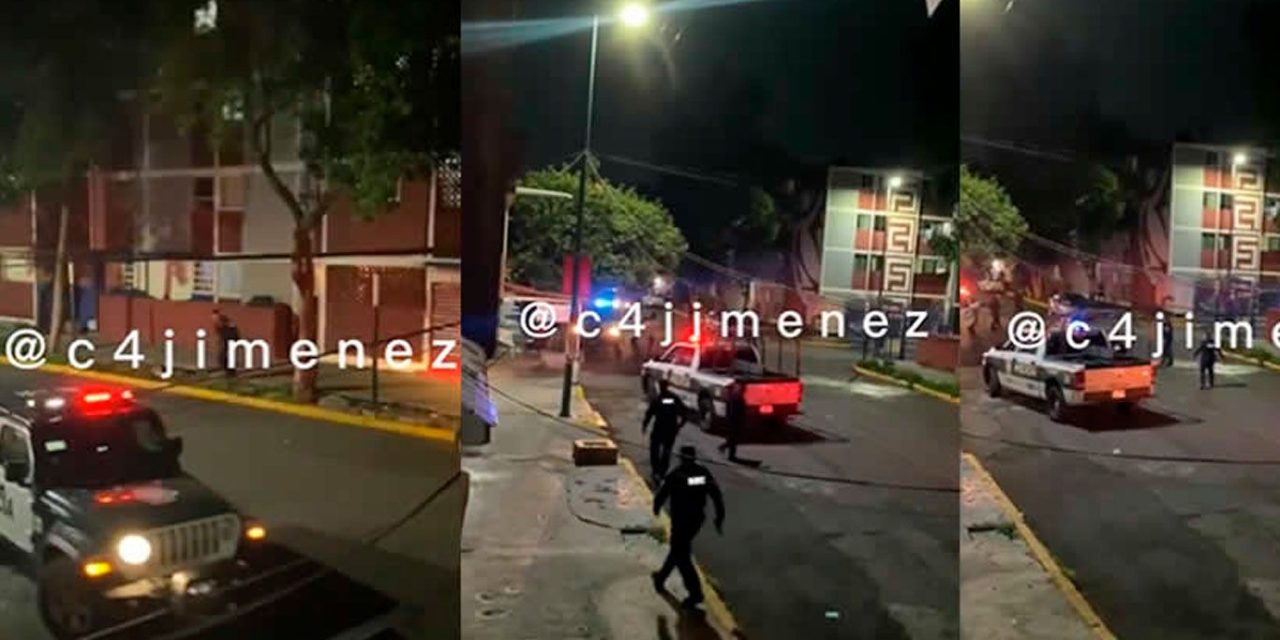 Video fuerte: ataca a policías con cuchillo y lo calman a balazos