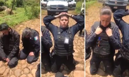 Grupo armado somete a policías municipales de Jalisco (video)