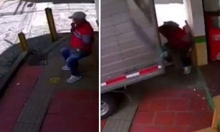 ¿Un milagro? Camioneta aplasta a hombre y sobrevive para contarlo en Colombia (video)