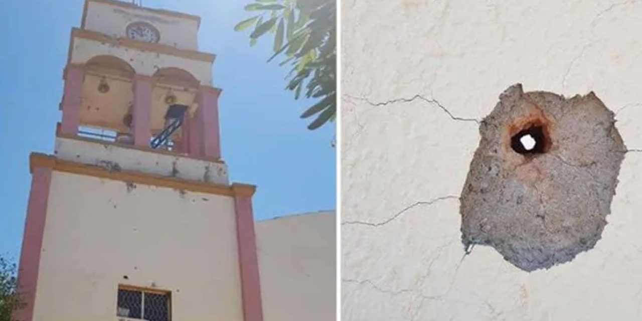 Sacerdote abandona iglesia en Michoacán tras ser destruida por narcotraficantes
