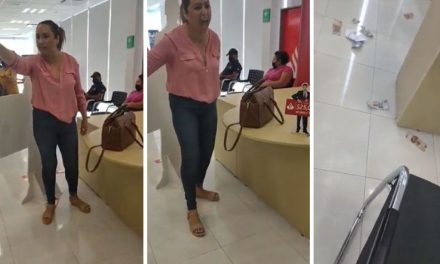 Bautizan como ‘Lady DEA’ a mujer que grita y agrede para ser atendida en banco de Piedras Negras (video)