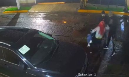 Mujer evita que la asalten a mano armada y en ningún momento suelta a su hija (video)
