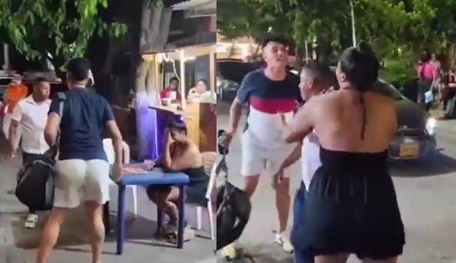 Hombre descubre a su esposo ‘poniéndole los cuernos’ con una muejr y se arma un zafarrancho (video)
