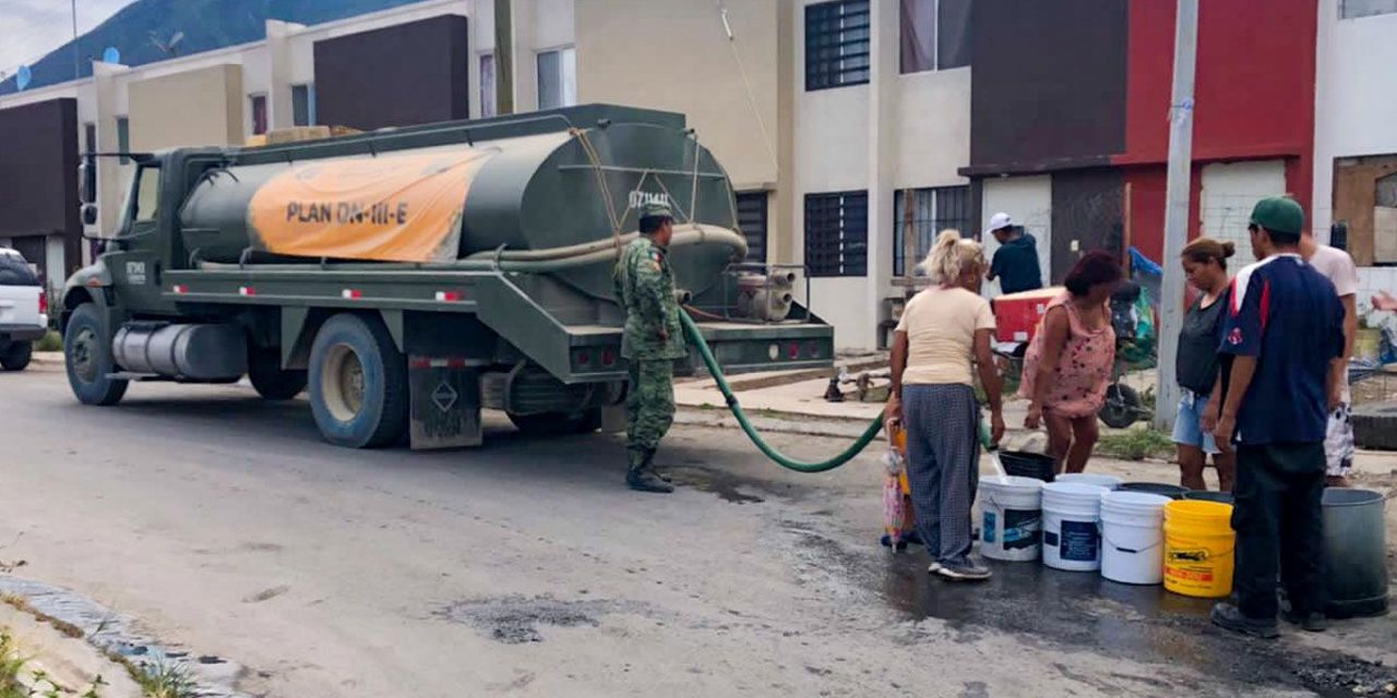Otra tarea más para militares: así es el plan de agua para Nuevo León