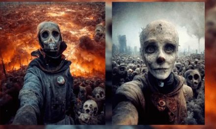 Las últimas selfies de la humanidad; inteligencia artificial recrea el fin del ser humano