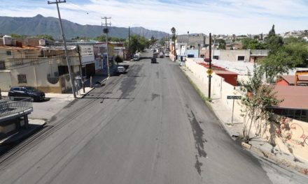 Recarpeteo en calle Urdiñola de Saltillo registra 55 por ciento de avance
