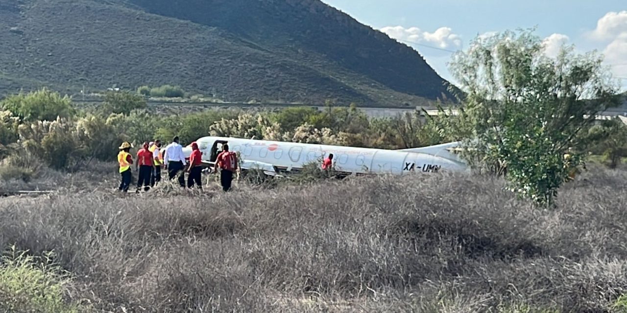 Reportan aterrizaje forzado de aeronave de carga en Ramos Arizpe