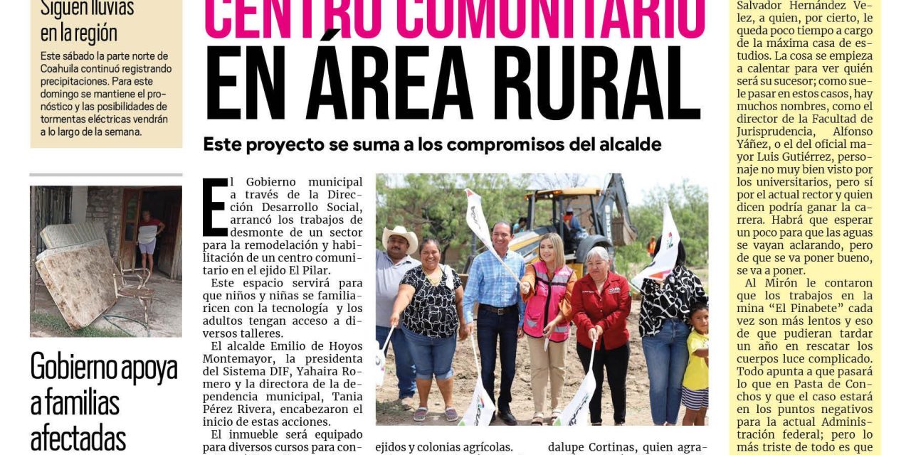 Portada Región Fronteriza [4 de septiembre de 2022] Acuña fue sede del Amistad Bowl; Construirán Centro Comunitario en área rural en Acuña; y más…