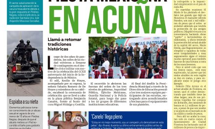Portada Región Fronteriza [17 de septiembre de 2022] Fiesta mexicana en Acuña; Festeja con adultos mayores y más…