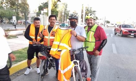 Realizan campaña de prevención para ciclistas y motociclistas en Torreón