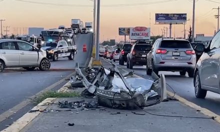 Una menor herida en accidente por choque frontal sobre la Saltillo-Monterrey