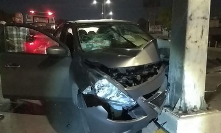 Se queda dormido y sufre un aparatoso accidente en Saltillo