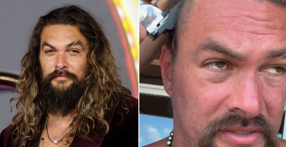 Jason Momoa se rapa el cabello por una buena causa (video)