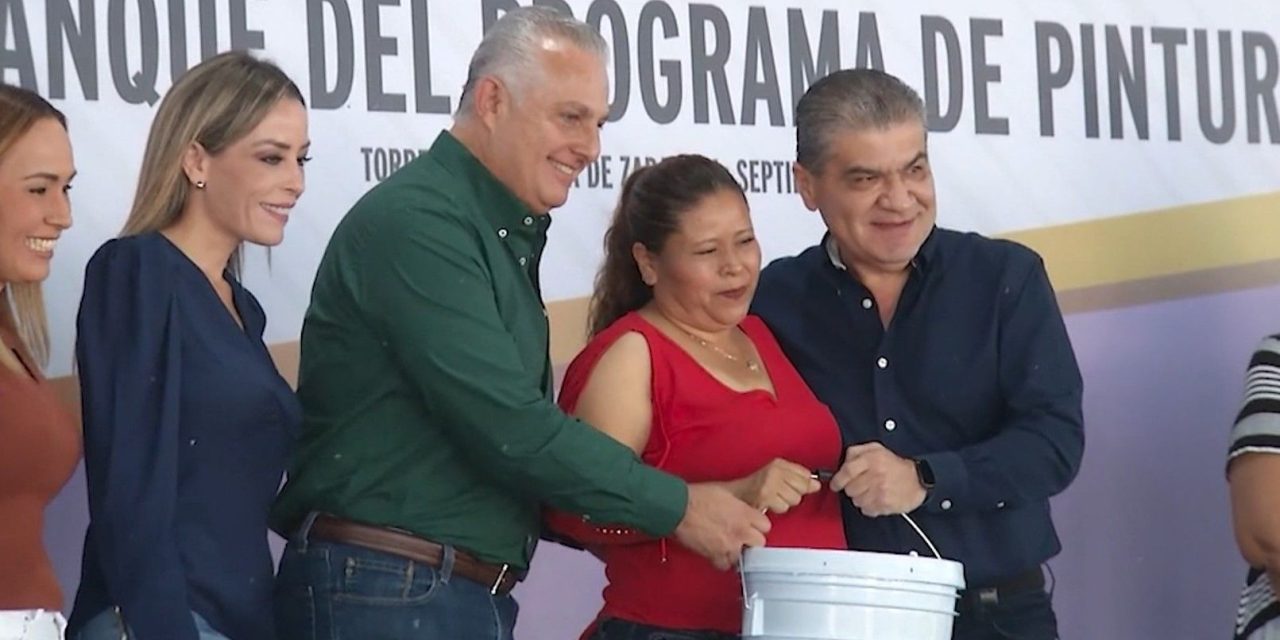Arrancan programa de pintura a bajo costo en Coahuila