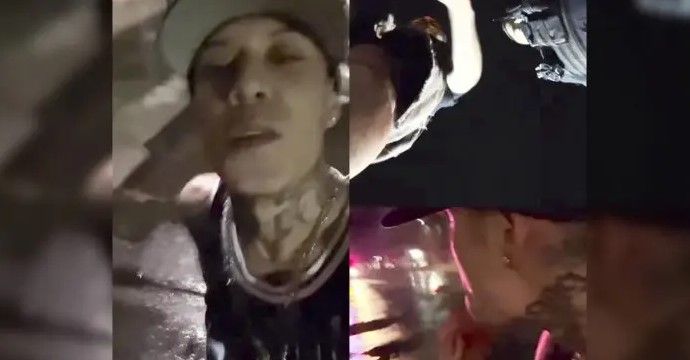 Los momentos de tensión de Santa Fe Klan al ser detenido por la policía (video)
