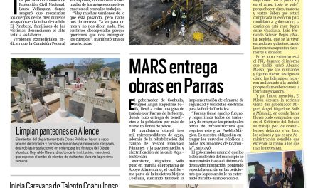 Portada Región Carbonífera [28 de octubre de 2022] Familias exigen reanudación de trabajos en mina ‘Pinabete’; Diana Haro mantiene cercanía con la gente en Sabinas; y más…