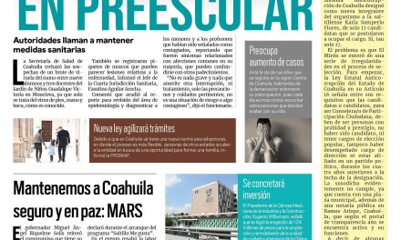 Portada Región Centro [7 de octubre de 2022] Llegan más visitantes a la región Centro; ‘Saltillo Me Gusta’ en marcha; Mantenemos a Coahuila seguro y en paz: MARS; y más…