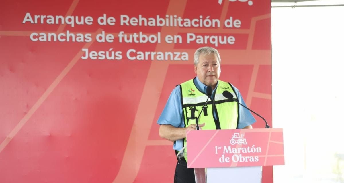 Avanzan obras en el parque Jesús Carranza