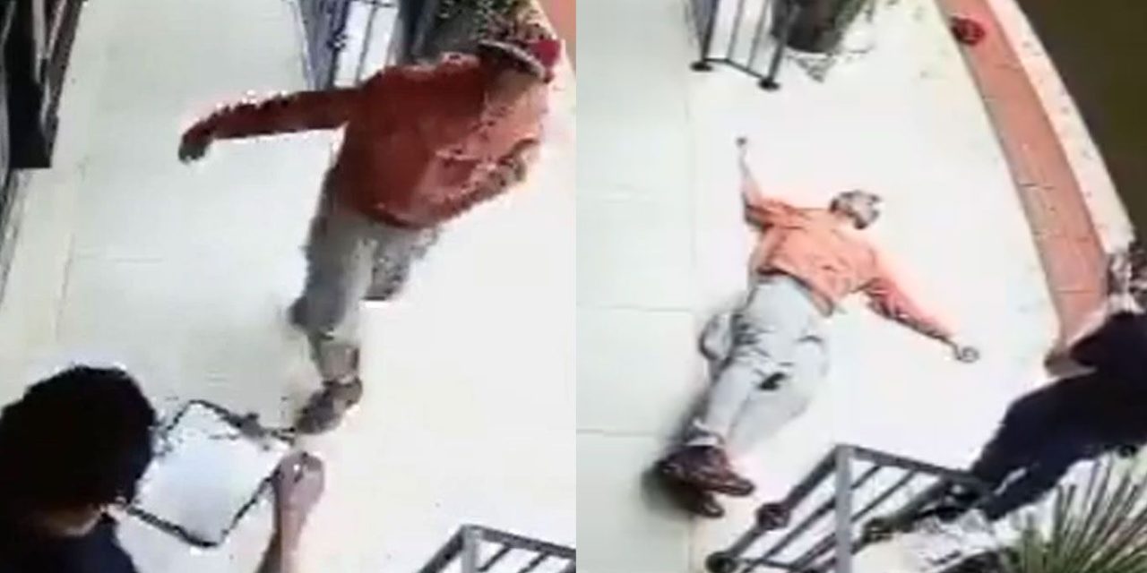 Joven le quita la vida a asaltante de un puñetazo (video)