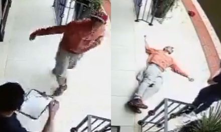 Joven le quita la vida a asaltante de un puñetazo (video)