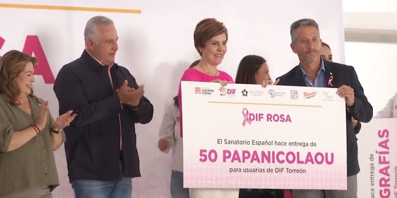 Entrega DIF apoyos contra cáncer de mama en Torreón