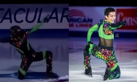 El Santo, El Cavernario y… ¡Donovan Carrillo! Cautiva el patinador mexicano inspirado en la lucha libre (video)