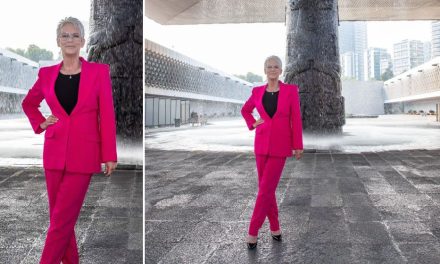 Jamie Lee Curtis visita México y aprovecha para ir al Museo de Antropología