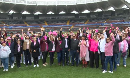 Saltillo: Realizan ‘Lazo Rosa Humano’ en el marco del Día de la Lucha Contra el Cáncer de Mama