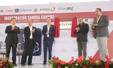 Anuncia MARS 600 empleos nuevos; Inaugura empresa SANHUA en Ramos Arizpe