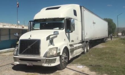 En Parras un tráiler afloja cables de telefonía ocasionando la caída de tres postes